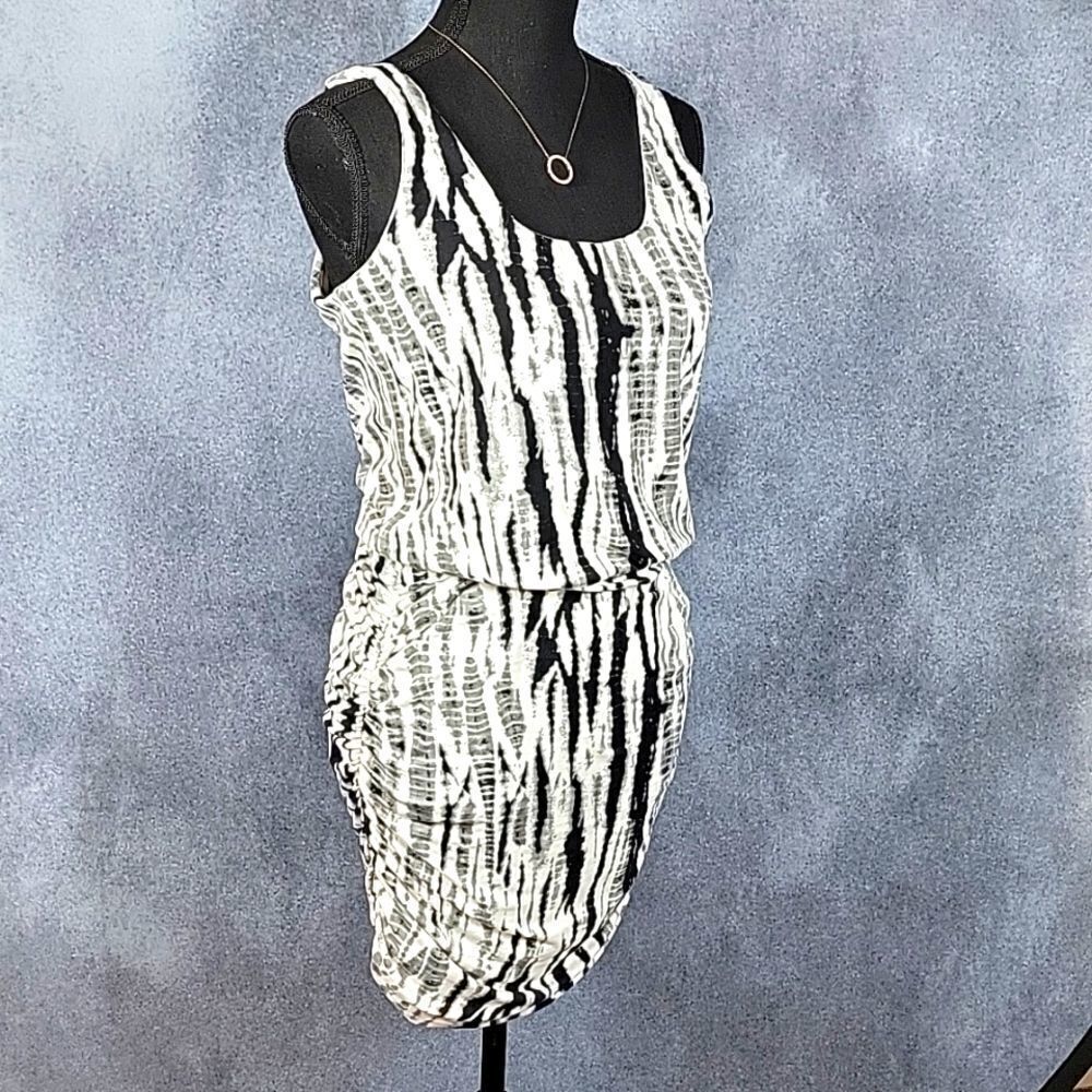 TART Collection Quin Tie-Dye Ruched Sleeveless Mini Dress - Picture 6 of 16